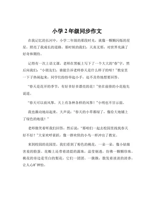 小学2年级同步作文