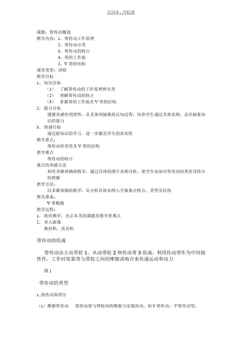 带传动教案