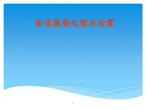 固体废弃物处理与处置