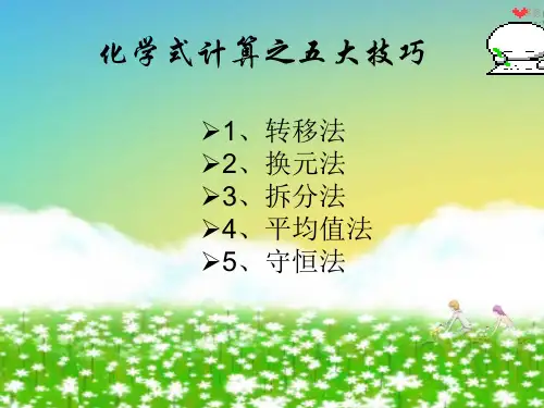 化学式计算五技巧