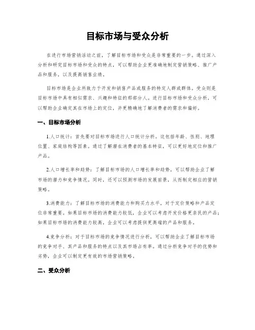 目标市场与受众分析