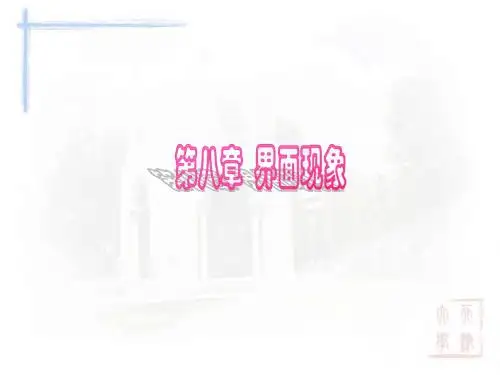 第八章+界面化学