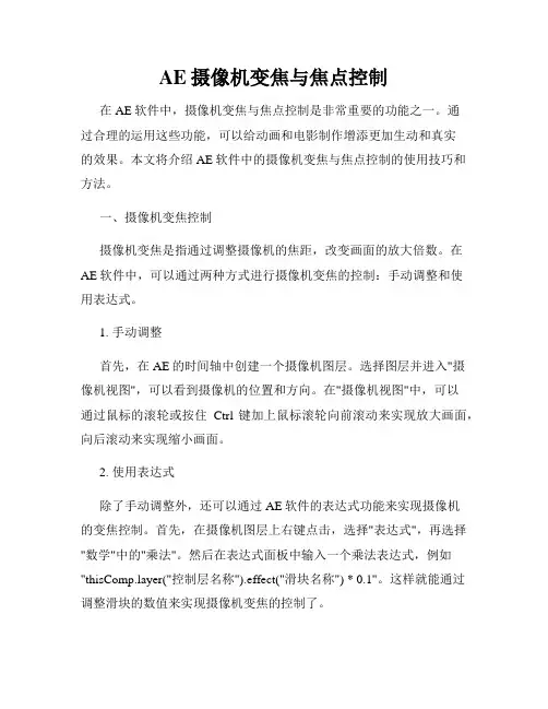 AE摄像机变焦与焦点控制