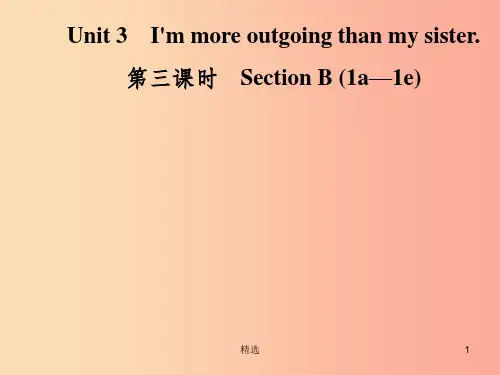 八年级英语上册 Unit 3 I’m more outgoing than my sister(第3