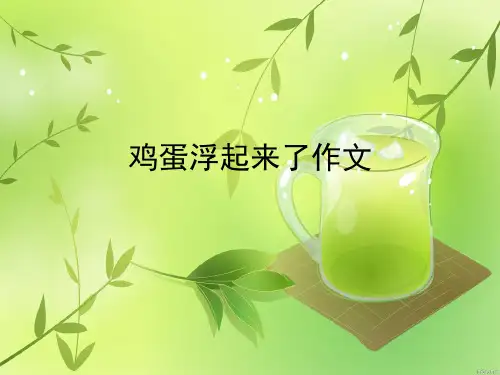 【优】鸡蛋浮起来了作文优秀课件优选PPT文档