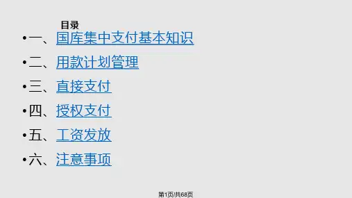 国库集中支付业务培训PPT课件