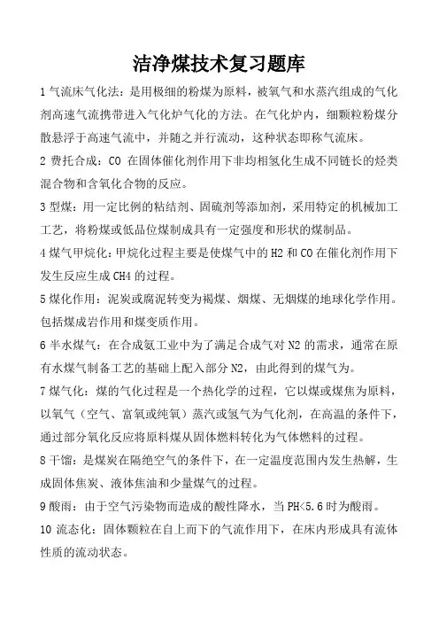 洁净煤技术