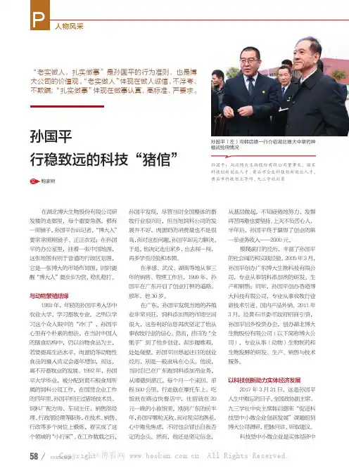 孙国平行稳致远的科技“猪倌”