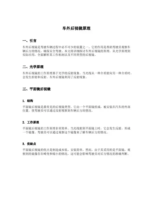车外后视镜原理