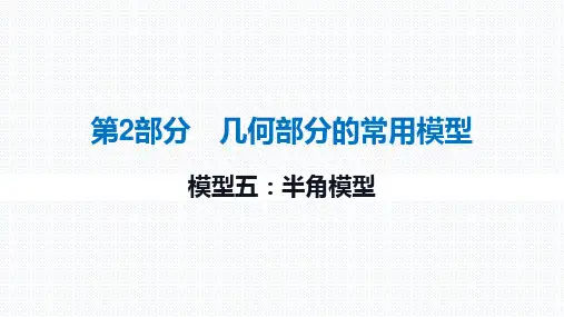 2024年九年级中考数学专项复习   半角模型1课件