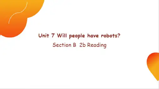 Unit7SectionB2b课件人教版八年级英语上册