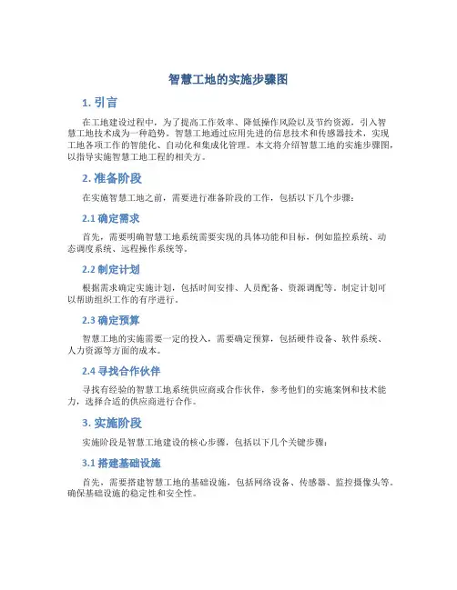智慧工地的实施步骤图