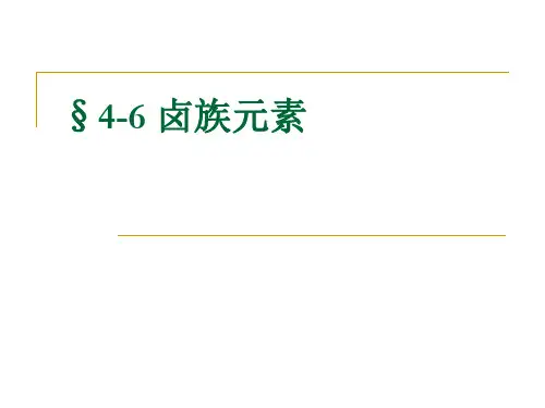 卤族元素PPT教学讲义