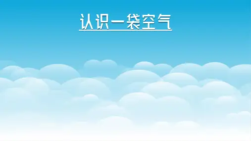 认识一袋空气(课件)一年级下册科学 教科版