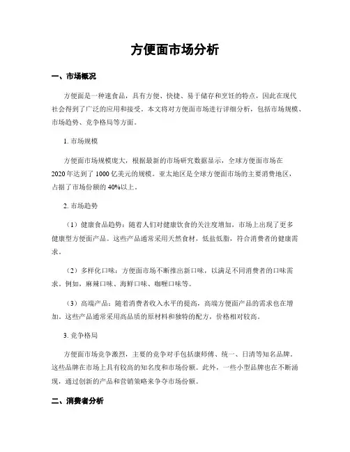 方便面市场分析