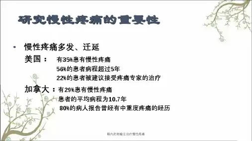 鞘内药物输注治疗慢性疼痛
