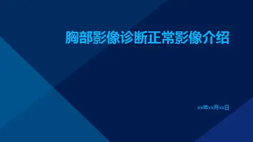 胸部影像诊断正常影像介绍