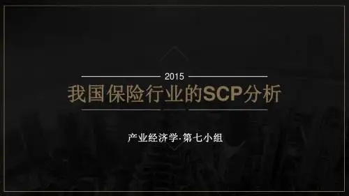 基于SCP范式的我国保险业分析