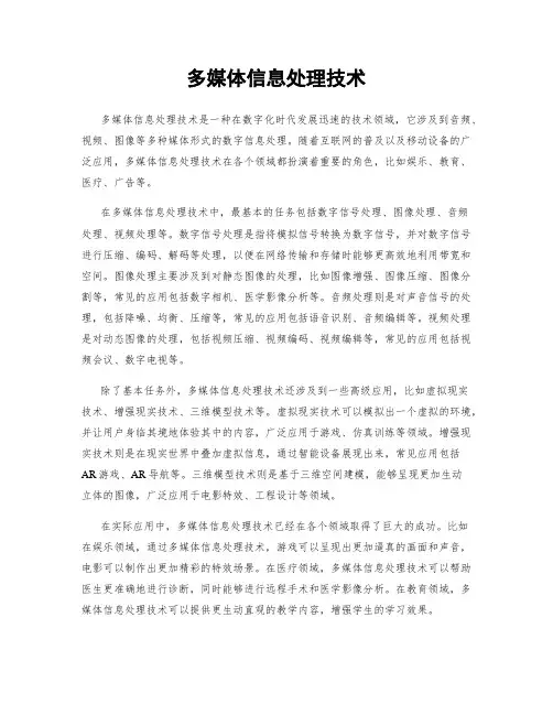多媒体信息处理技术