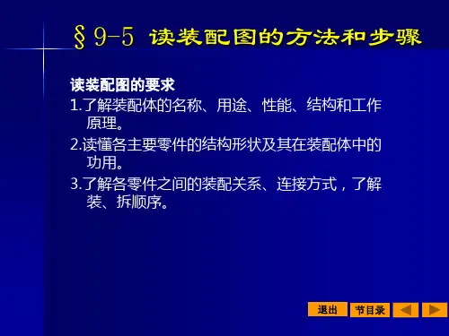 读装配图的方法和步骤