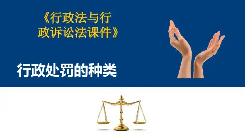 行政执法—行政处罚—行政处罚的种类