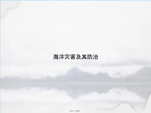 海洋灾害及其防治(共15张PPT)