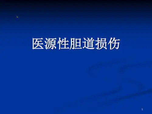 胆道损伤医学PPT课件