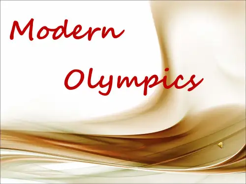 冀教版英语八年级下册Lesson 34 Modern Olmpics