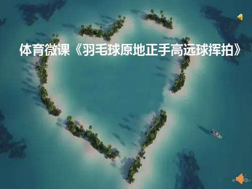 体育微课《羽毛球原地正手高远球挥拍》教学课件