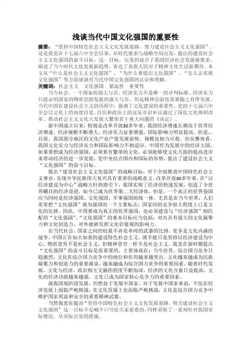 中国特色社会主义结课论文