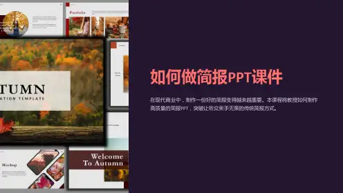 《如何做简报》课件