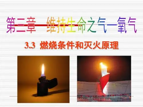 燃烧条件与灭火原理PPT课件5 粤教版