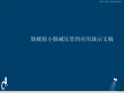 肠梗阻小肠减压管的应用演示文稿