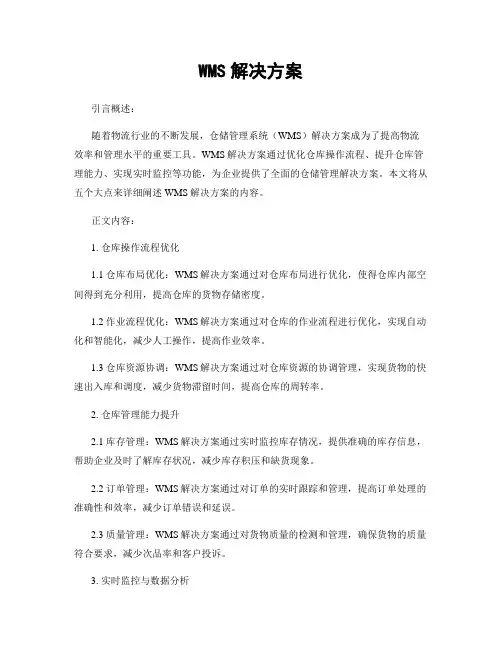 WMS解决方案