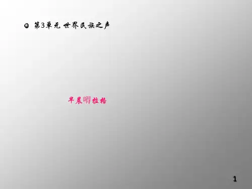 最新湘教版音乐八年级下册课件  3第3单元_世界民族之声-拉格
