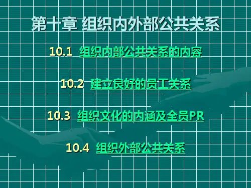 第十章_组织内外部公共关系