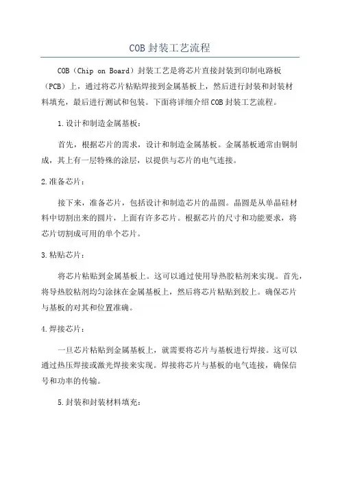 COB封装工艺流程