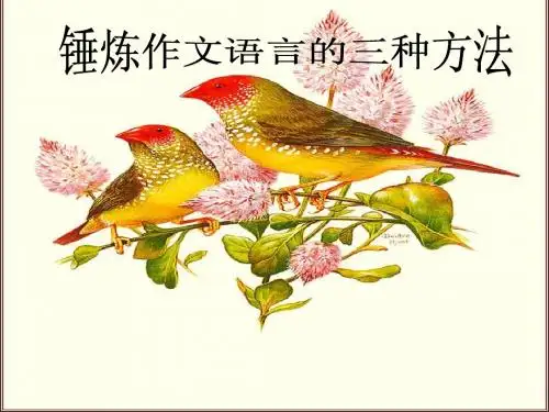 锤炼作文语言用