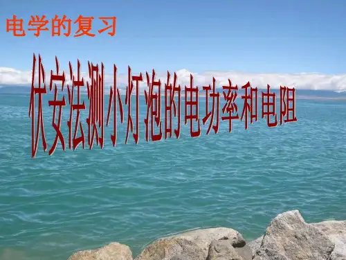 伏安法测量灯泡的电阻和电功率