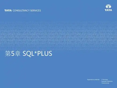 第5章SQLPLUS总结