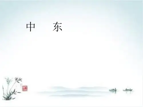 《中东》PPT课件地理-人教版1