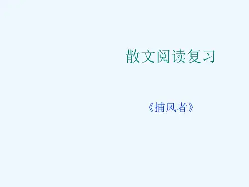 语文人教版九年级下册散文阅读