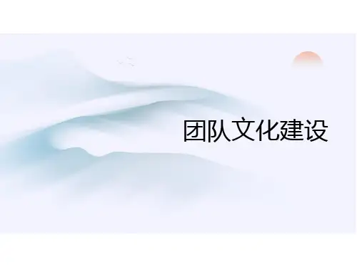 团队文化建设