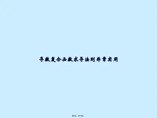 导数复合函数求导法则非常实用(共14张PPT)