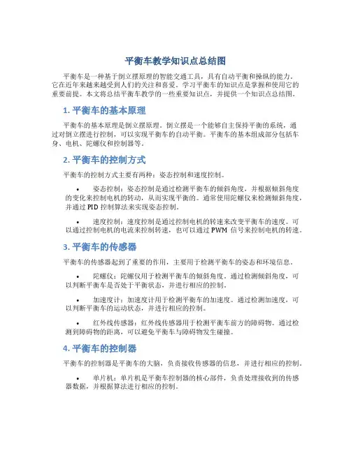 平衡车教学知识点总结图