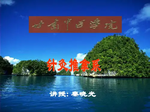 推拿手法一、一指禅推法