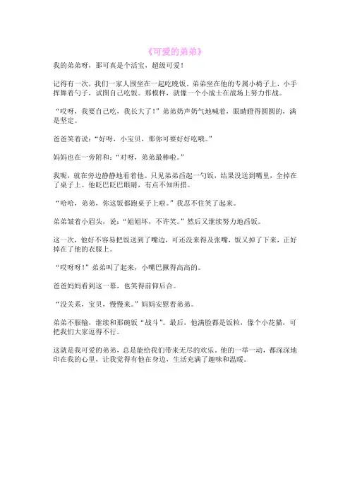 《可爱的弟弟》