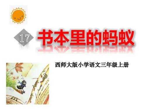 《书本里的蚂蚁》PPT完美课件【名师课件】