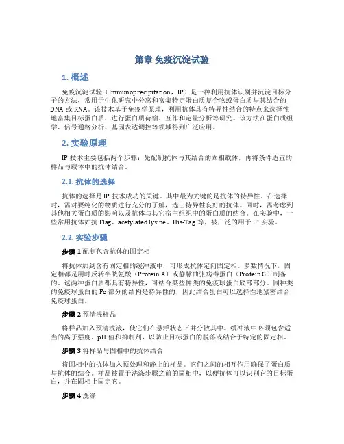 第章 免疫沉淀试验
