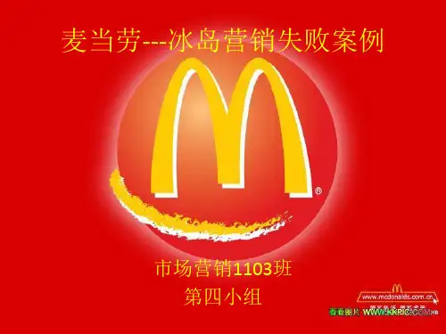 麦当劳---冰岛营销失败案例12